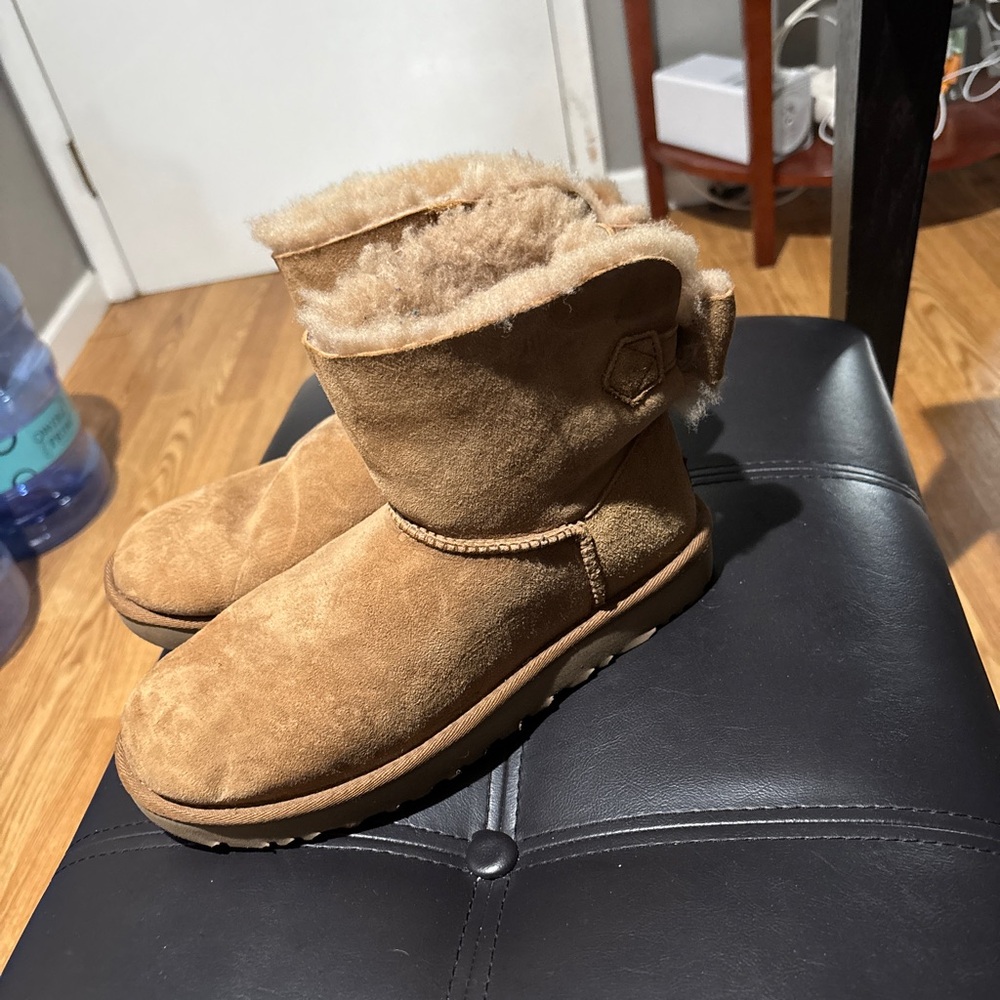 UGG Tan Boots with Cozy Sheepskin Lining